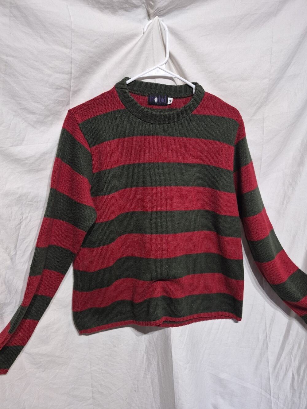 Morbid Freddy Krueger A Nightmare On Elm Street Striped Sweater Men's Size M